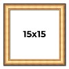 PosterPalooza | Square Traditional Gold Picture Frame - UV Acrylic, Foam Board Backing, Hanging Hardware - 2 of 4