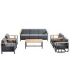 Gymojoy Outdoor Sofa Funiture with Thick Cushion for Garden Yard - 3 of 4