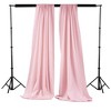 Slickblue Pack of 2 Polyester Backdrop Drapes – 96"H x 58"W, Rod Pocket, Semi Sheer, Serged Edges, 41 Colors Options - 2 of 3