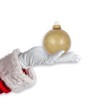 Christmas By Krebs - 67mm / 2.625" Designer Glass Baubles [8 Pieces] - Gold Sparkle - 4 of 4