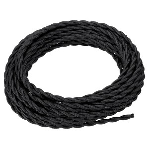 Unique Bargains Vintage 2-Conductor 18 AWG Twisted Cloth Covered Wire - 1 of 4