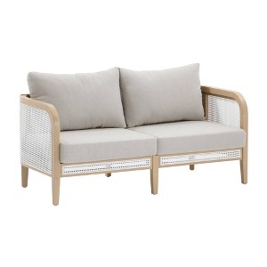 Nathan James Twila Outdoor Loveseat Gray - 1 of 4