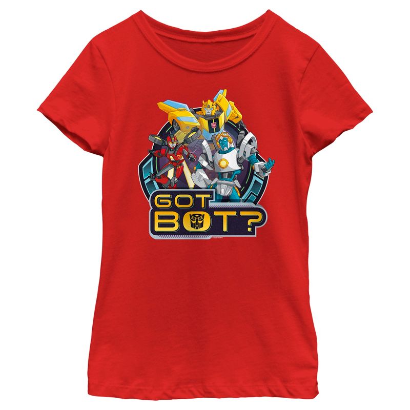 Girl's Transformers: EarthSpark Got Bot T-Shirt, 1 of 6