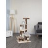 Go Pet Club 45" IQ Busy Box Cat Tree with Sisal Covered Scratching Posts SF052 - image 2 of 2