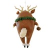 Bethany Lowe 6.5 Inch Rudy Reindeer Ornament Christmas Red Nose Peppermint Tree Ornaments - 2 of 3