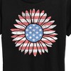 Women's - Instant Message - Daisy Usa Flag Short Sleeve Graphic T-Shirt - 2 of 4