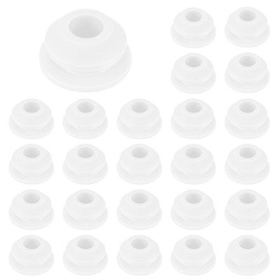 Unique Bargains Silicone Rubber Corrosion-Resistant Nap-in Locking Hole Plugs White