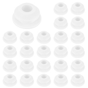 Unique Bargains Silicone Rubber Corrosion-Resistant Nap-in Locking Hole Plugs White - 1 of 4