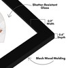 Americanflat Picture Frame with Oval Mat Insert and Shatter-Resistant Glass - Signature Collection - Photo Frame for Wall Display - 3 of 4