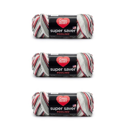 Red Heart Super Saver Medium Acrylic White Yarn, 364 yd 