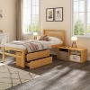 Twin/Full Size Platform Bed with Removable Storage Shelves and 2 Built-in Storage Drawers for Added Convenience-ModernLuxe - 2 of 4