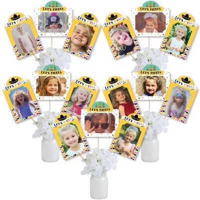 Big Dot Of Happiness Let's Fiesta - Fiesta Picture Centerpiece Sticks ...