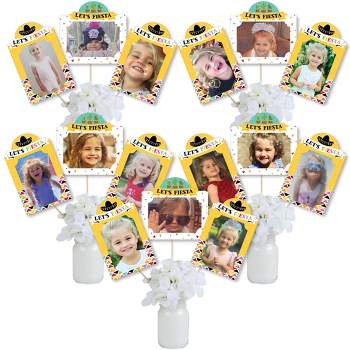 Big Dot of Happiness Let's Fiesta - Fiesta Picture Centerpiece Sticks - Photo Table Toppers - 15 Pieces