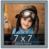 PosterPalooza | Square Textured Blue Picture Frame - UV Acrylic, Foam Board Backing, Hanging Hardware - 2 of 4