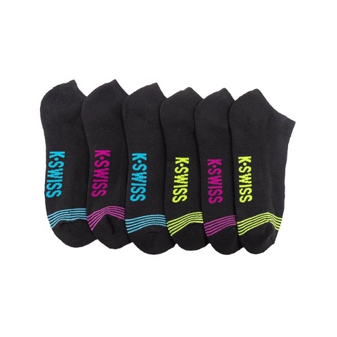 mist Bondgenoot blozen K-swiss Women's Half Cushion Low-cut Socks With Color Details, 6-pack :  Target