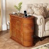 Tribesigns End Table with Charging Station, 2-Drawer Nightstand, No Assembly Required - 4 of 4