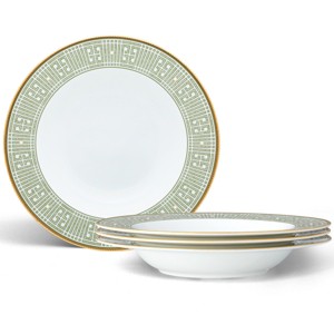 Noritake Infinity Green Gold Gold Set of 4 Soup Bowls - 1 of 4