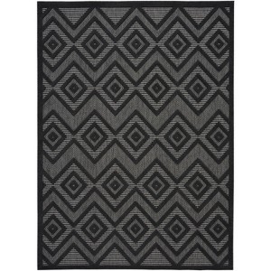 Nourison Versatile Solid Diamond Indoor Outdoor Flatweave Area Rug - 1 of 4