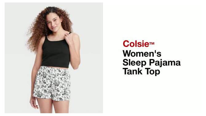 Women's Sleep Pajama Tank Top - Colsie™, 2 of 9, play video