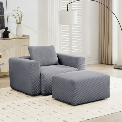 Hyleory Sectional Compression Sofa, Indoor Furniture Convertible Modular Compression Sectional Sofa Set
