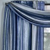 GoodGram Ombre Crushed Satin Sheer Single Window Curtains & Valances - 2 of 4