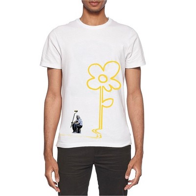 Elevenparis Mens Flower Art Graphic T-Shirt