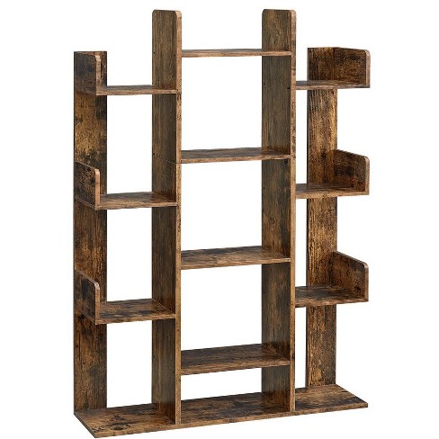 Vasagle Bookshelf Tree-shaped Bookcase With 13 Storages : Target