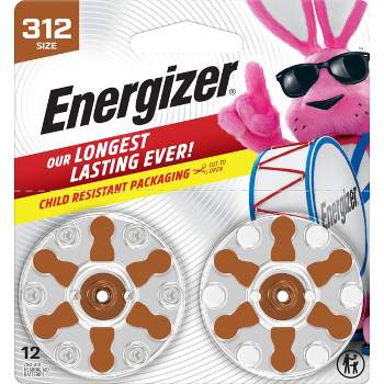 Energizer Hearing Aid 312-12 Batteries