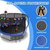 Whisen 12FT Recreational Kids Trampoline with Safety Enclosure Net & Ladder and flag parts - 3 of 4