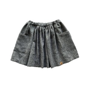 Girl Rory Skirt With Large Side Seam Pockets And Elastic Waist - Tate & Adele - 1 of 4