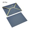 Unique Bargains Wedding Birthday Luxury Style V Flap Invitation Envelopes 7 x 5'' 20 Pcs - 3 of 4