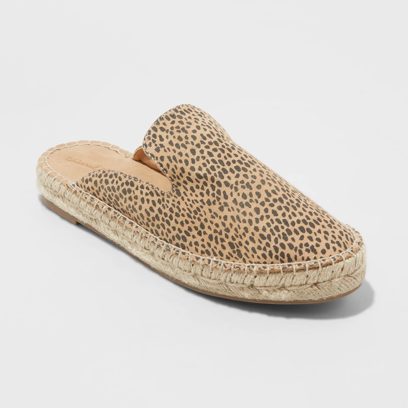 Women's Clara Leopard Espadrille Flat Mules - Universal Threadâ¢ - image 1 of 3