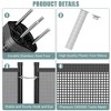 GustoWave 4Ft x 12Ft Black Outdoor Garden Fencing, Pool Safety Fence, Removable Mesh Pool Fence, Heavy-Duty Aluminum with Steel Feet - 3 of 4