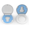 Elongated Toilet Seat with Toddler Seat Built In, Slow Close  Lid, Potty Training Seat for Kids and Adults, Safe PP Material - 4 of 4