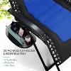 Nestl Padded Zero Gravity Chair, Oversized Patio Lounge Chair, Reclining Camping Chair, Folding Outdoor Chair with Headrest and Cup Holder - 3 of 4