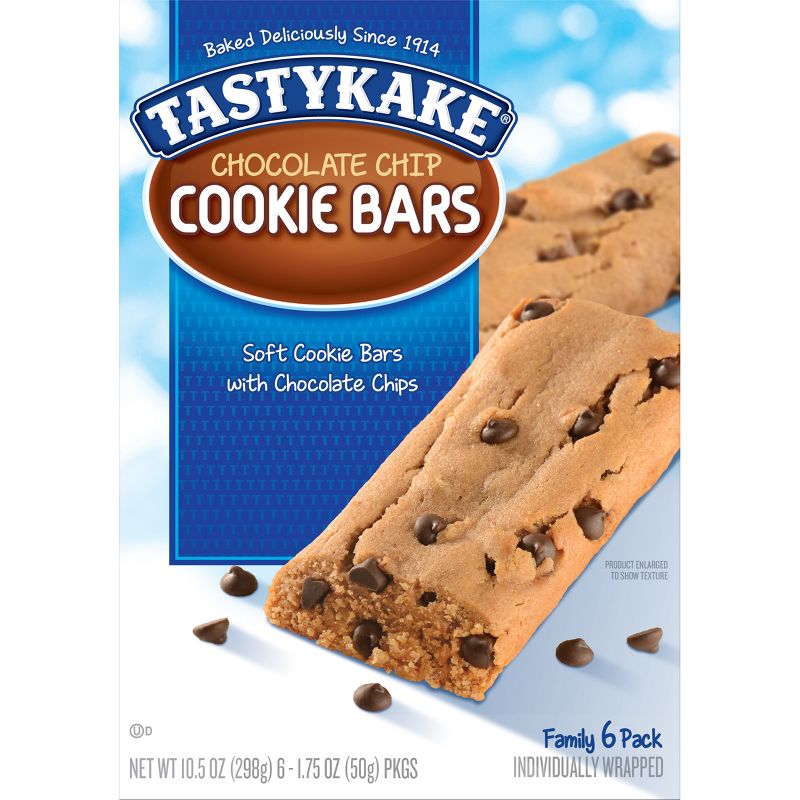 Tastykake Chocolate Chip Cookie Bar -  10.5oz / 6ct, 2 of 5