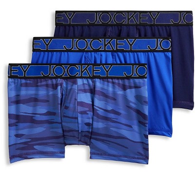 Jockey Generation™ Men's Micro Stretch 3pk Boxer Briefs - Blue Xl : Target