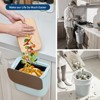 Hanging Small Trash Can with Stainless Steel Lid Space-Saving Garbage Can for Cabinet, Under Sink, RV, Bathroom Kitchen - 4 of 4
