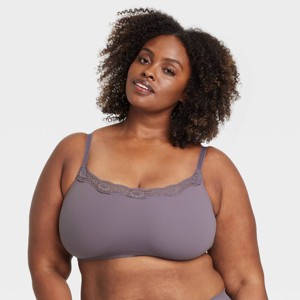 Women's Luxe Stretch Unlined Scoop Bralette - Auden™ - 1 of 4