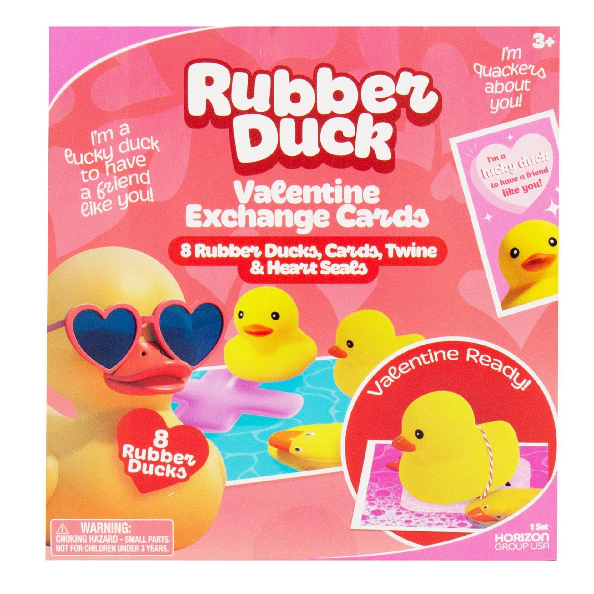 Horizon Group 8ct Valentine's Day Rubber Duck Exchange Cards