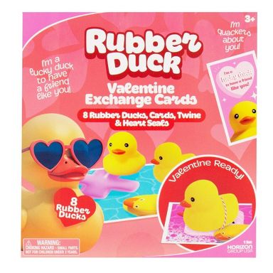 Rubber Duck Valentine Exchange Cards