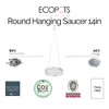 Ecopots Indoor/Outdoor Round Recycled Plastic Modern Hanging Saucer - 2 of 4