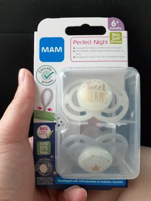 MAM PERFECT NIGHT 6+M SOOTHER - 2PK - MAM Malta