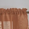 Kate Aurora Living Double Layered Sheer Rod Pocket Ascot Window Valances - 3 of 4