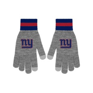 NFL New York Giants Gray Big Logo Glove - 1 of 4