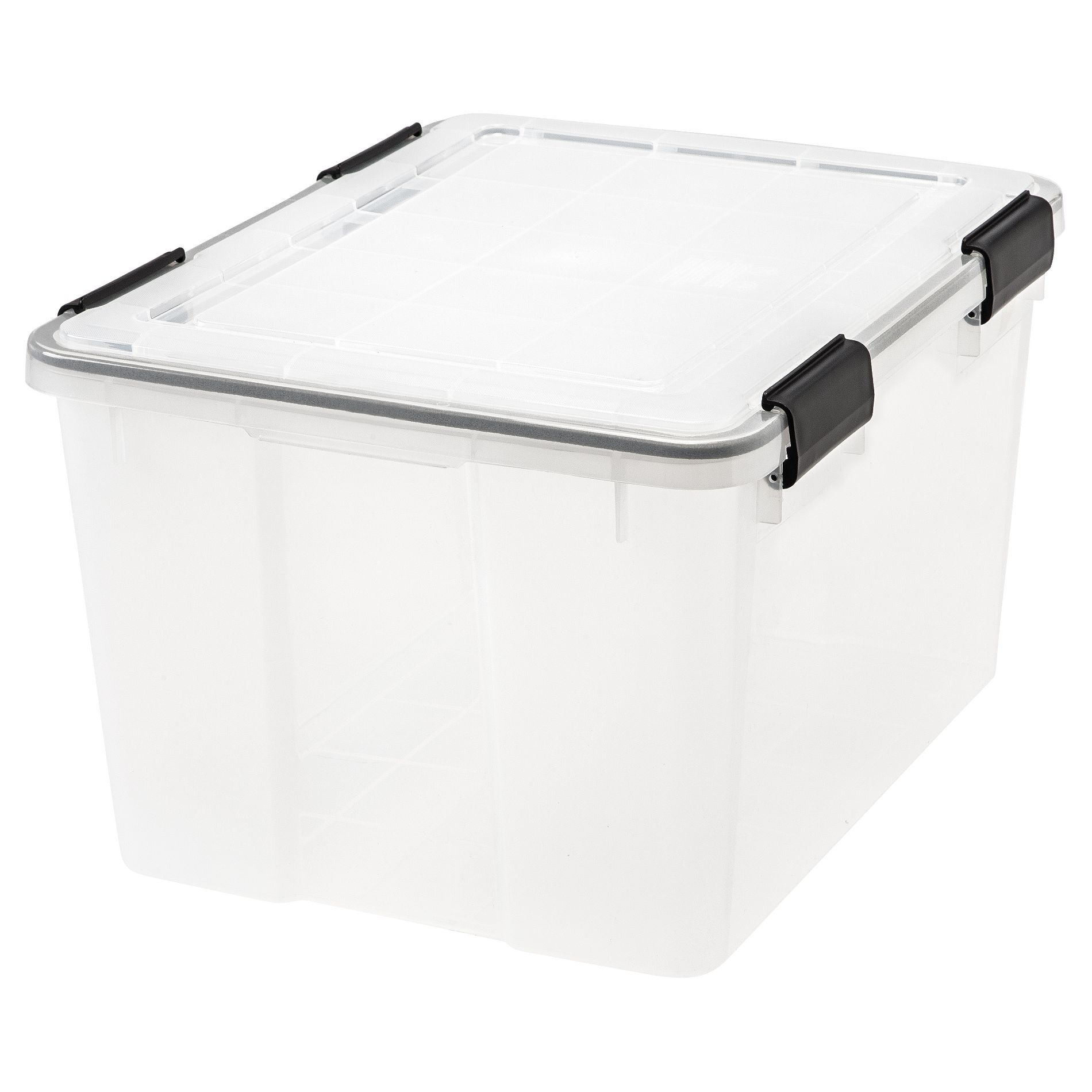 IRIS 46qt WeatherPro Plastic Storage Bin Clear with Lid