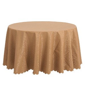Unique Bargains Round PVC Wrinkle-Resistant Washable Suitable Restaurant Table Cover 1 Pc - 1 of 4
