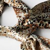 Slickblue Gold Leopard Design Silk Scarf – Soft & Lightweight Shawl for Women, Elegant Fashion Accessory, 2 Size Options - image 2 of 4