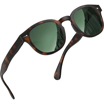 grinderPUNCH Polarized Round Sunglasses for Women Men Stylish Retro Circle Frame Sun Glasses