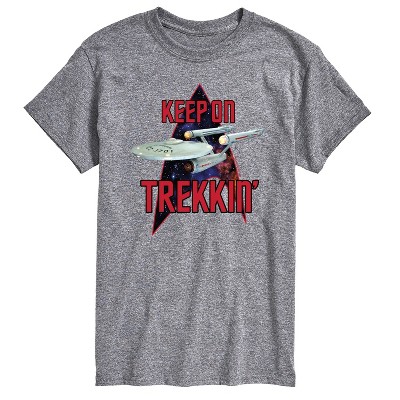 Men's - Star Trek - Keep On Trekkin -Men's Short Sleeve Graphic T-Shirt Short Sleeve Graphic T-Shirt